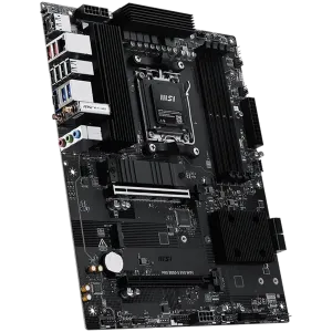 MSI PRO B850-S EVO WIFI, ATX, Socket AM5, 4x DDR5 Dual Channel up to 8200(OC)MHz, 2x PCIe x16 slot, 3x M.2 slot, 4x USB 2.0, 2x USB 5Gbps, 2x USB 10Gbps, 1x USB 10Gbps Type-C, HDMI, DP, 7.1 HD Audio, 5G LAN, WiFI 7, BT, 3Y