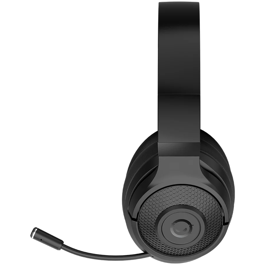 LORGAR Noah 500, Wireless Gaming headset with microphone, JL7006, BT 5.3, battery life up to 58 h (1000mAh), USB (C) charging cable (0.8m), 3.5 mm AUX cable (1.5m), size: 195*185*80mm, 0.24kg, black