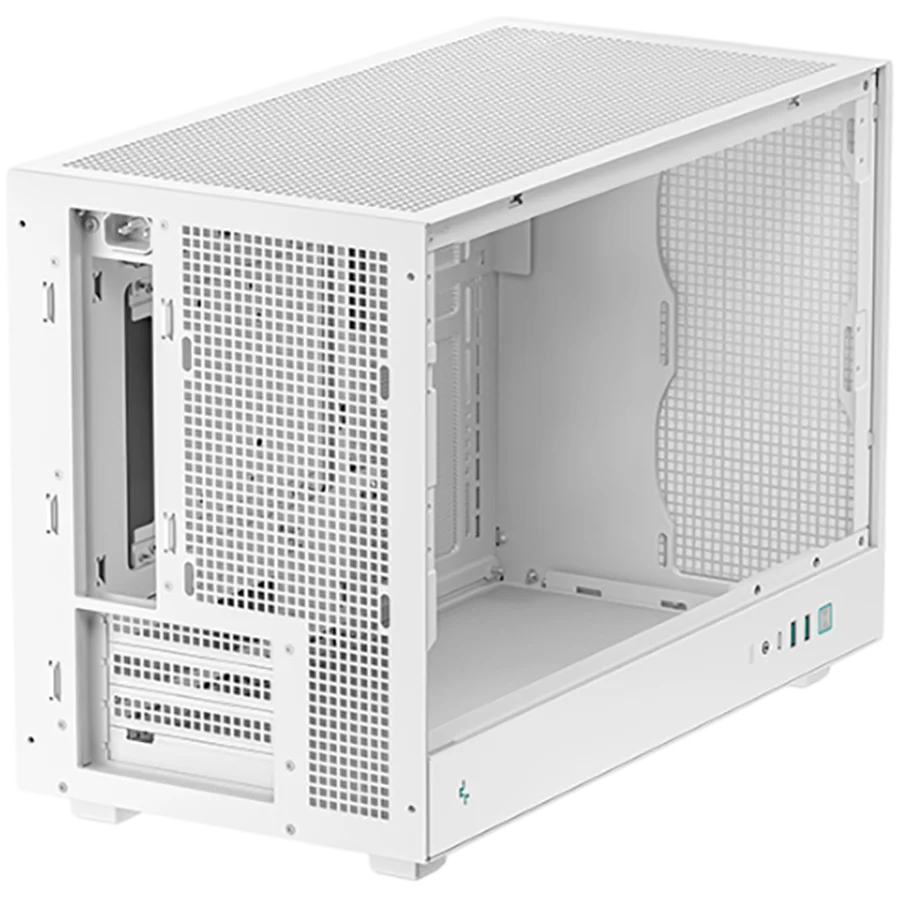 DeepCool CH260 WH, Mini Tower, Mini-ITX/Micro-ATX, 2xUSB3.0, 1xType-C Gen 2, 1xAudio, Mesh Panel, White, 2Y, R-CH260-WHNGM0-G-1