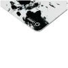 Full print white and black design, Bottom is black rubber with embossed LORGAR logo, with double side edge stitching