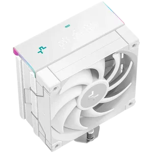 DeepCool AK400 DIGITAL PRO WH, CPU Air Cooler, 1x120mm FT12 SE PWM Fan, Digital Display, ARGB, Core Touch Technology 2.0, 4 Heatpipes, White, LGA1851/1700/1200/115x, AMD AM5/AM4, 126x97x159 mm(LxWxH), 3Y, R-AK400-WHAPMN-G