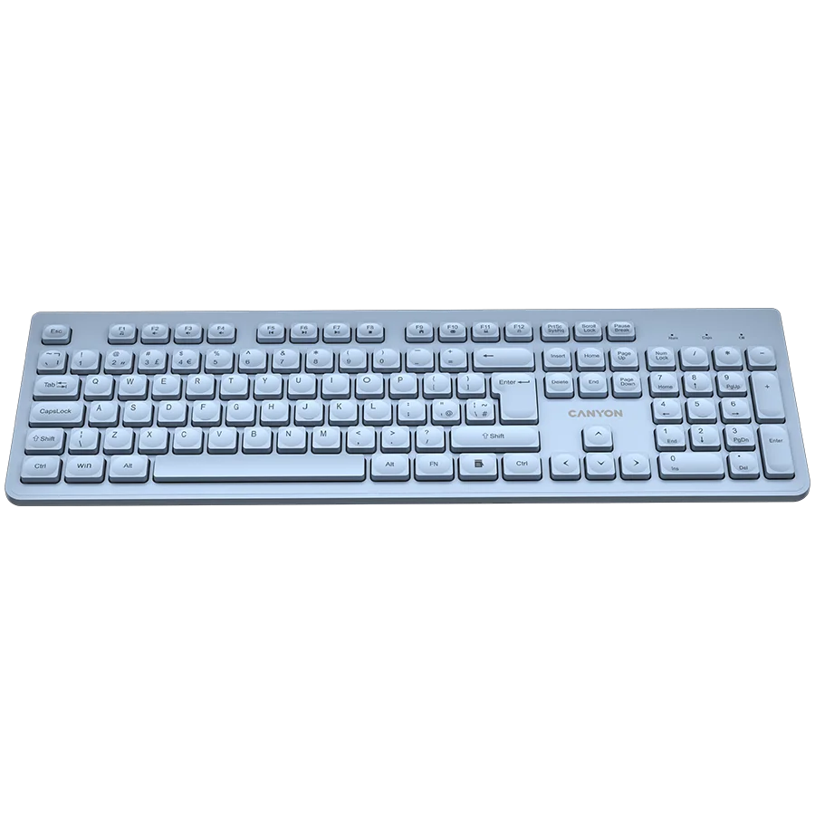 CANYON keyboard HKB-W01 UK/US AAA Wireless Blue