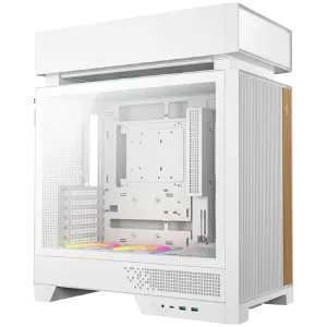 DeepCool CL660 WH, Mid Tower, Mini-ITX/Micro-ATX/ATX(Rear Connector), 2xUSB3.0, 1xUSB Type-C, 1xAudio, 2x120mm Pre-Installed ARGB Reverse Fans, Tempered Glass, Mesh Panel, White, R-CL660-WHNNA0-G-1