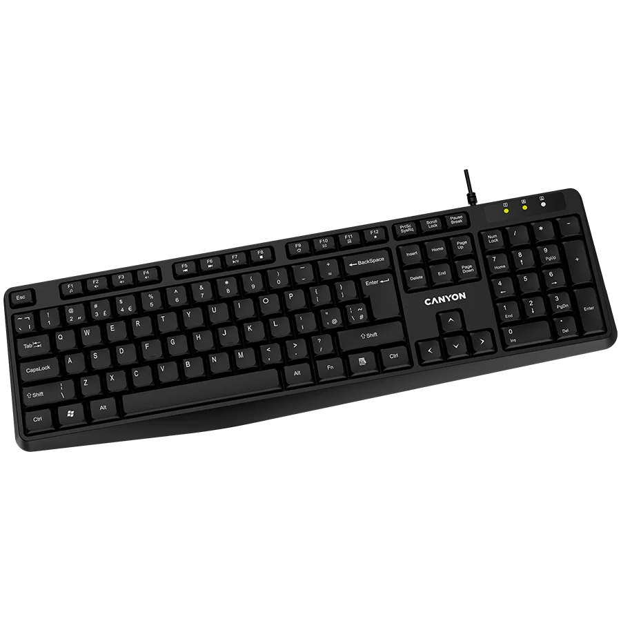 CANYON keyboard KB-1 EN/BG Wired Black
