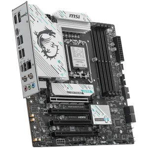 MSI PRO B860M GAMING PLUS WIFI, mATX, LGA 1851, 4x DDR5 Dual Channel DDR5 up to 8600(OC)MHz, 4x PCIe x16 slot, 3x M.2 slot, 2x USB 2.0, 2x USB 5Gbps, 1x USB 10Gbps, 1x USB 5Gbps Type-C, HDMI, DP, 7.1 HD Audio, 5G LAN, WiFi, BT, 3Y MSI PRO B860M GAMING PLUS WIFI, mATX, LGA 1851, 4x DDR5 Dual Channel DDR5 up to 8600(OC)MHz, 4x PCIe x16 slot, 3x M.2 slot, 2x USB 2.0, 2x USB 5Gbps, 1x USB 10Gbps, 1x USB 5Gbps Type-C, HDMI, DP, 7.1 HD Audio, 5G LAN, WiFi, BT, 3Y