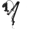 LORGAR Voicer 931, Gaming Microphone, Black, USB condenser microphone with boom arm stand, pop filter, tripod stand. including 1* microphone, 1*Boom Arm Stand with C-clamp, 1*shock mount, 1*pop filter, 1*windscreen cap, 1*2.5m type-C USB cable, 1* Extra t