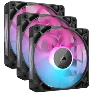 CORSAIR RX RGB Series, iCUE LINK RX120 RGB, 120mm RGB Fan, Triple Fan Kit