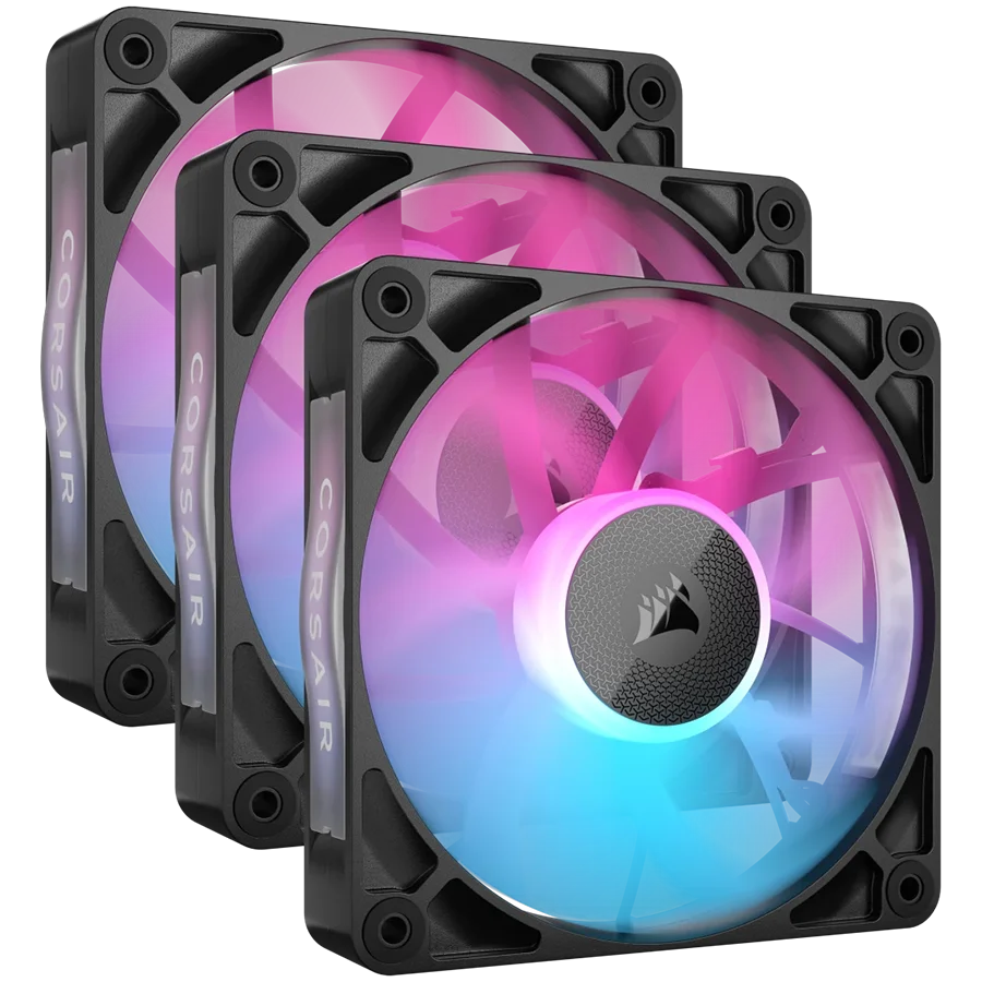 CORSAIR RX RGB Series, iCUE LINK RX120 RGB, 120mm RGB Fan, Triple Fan Kit