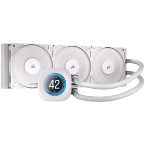 CORSAIR NAUTILUS 360 LCD White, 360mm Radiator, Liquid CPU Cooler