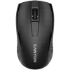 CANYON MW-7, 2.4Ghz wireless mouse, 6 buttons, DPI 800/1200/1600, with 1 AA battery ,size 110*60*37mm,58g,black