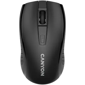 CANYON MW-7, 2.4Ghz wireless mouse, 6 buttons, DPI 800/1200/1600, with 1 AA battery ,size 110*60*37mm,58g,black