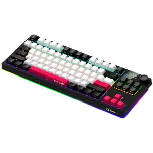 LORGAR KBP70TKLW, Wireless TKL Mechanical Gaming Keyboard Pro, Black/red, EN layout