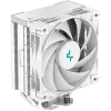 DeepCool AK400 WH, CPU Air Cooler, 1x120mm PWM Fan, TDP 220W, 4 Heatpipes, White, LGA1700/1200/115x, AMD AM5/AM4, 127x97x155 mm(LxWxH), 3Y, R-AK400-WHNNMN-G-1