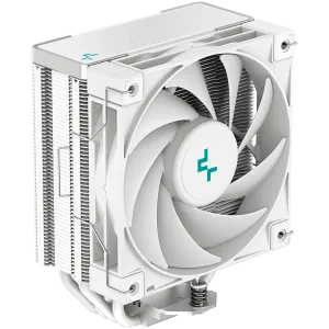 DeepCool AK400 WH, CPU Air Cooler, 1x120mm PWM Fan, TDP 220W, 4 Heatpipes, White, LGA1700/1200/115x, AMD AM5/AM4, 127x97x155 mm(LxWxH), 3Y, R-AK400-WHNNMN-G-1
