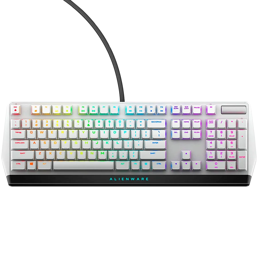 Alienware 510K Low-profile RGB Mechanical Gaming Keyboard - AW510K (Lunar Light)