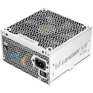 Super Flower Leadex VII XG 1300W ATX 3.1, 80 Plus Gold, Fully Modular, Flat White Cables, 140mm Fan, 150mmx150mmx86mm, White, 10 Year Warranty