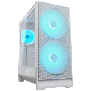COUGAR AIRFACE 180 PC Case, Mid Tower, White