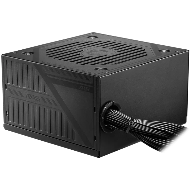 MSI MAG A650BNL Power Supply 650W, 80 PLUS Bronze, 120mm low noise Fan, Protections: OCP/OVP/OPP/OTP/SCP, Active PFC Design, Flat Cable Equipment, Dimensions: 150mmx140mmx86mm, 5Y Warranty