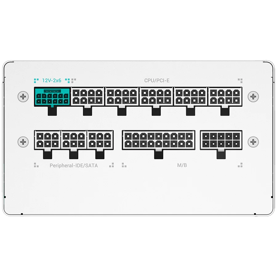 DeepCool Gamer Storm, PQ850-G WH, 850W, 80 Plus GOLD, ATX12V V3.1, Japanese Capacitors, Fully Modular, White Sleeved Cables, Hydro Bearing 120mm Fan, OPP/OVP/SCP/OTP/OCP/UVP/SIP/NLO, R-PQ850G-FD1W-JGEU-V1, 10Y