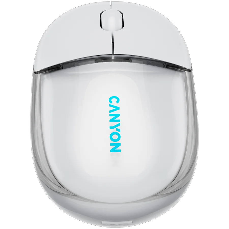 CANYON mouse OnClick 24 BT/ Wireless Transparent/White