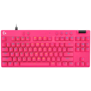 LOGITECH G PRO X TKL RAPID Gaming Keyboard - MAGENTA - US INT'L - USB - EMEA28i-935 - LINEAR