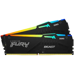 Kingston DRAM 16GB 5600MT/s DDR5 CL40 DIMM (Kit of 2) FURY Beast RGB XMP