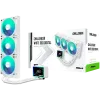 Asrock Challenger White 360 Digital, AiO liquid cooler, ARGB, Digital display, 360 mm radiator, AM5, AM4, LGA1851, LGA1700, 90-ACLA36-WAAGA6, White, 6Y