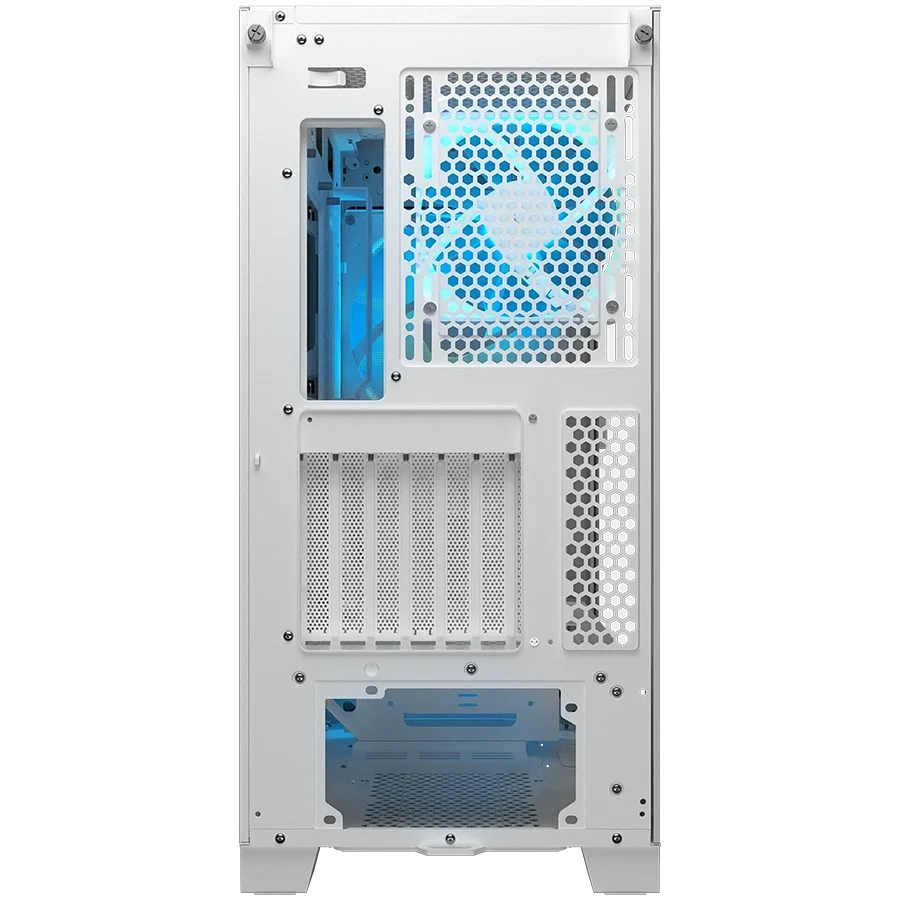 COUGAR AIRFACE FLO RGB PC Case, Mid Tower, White