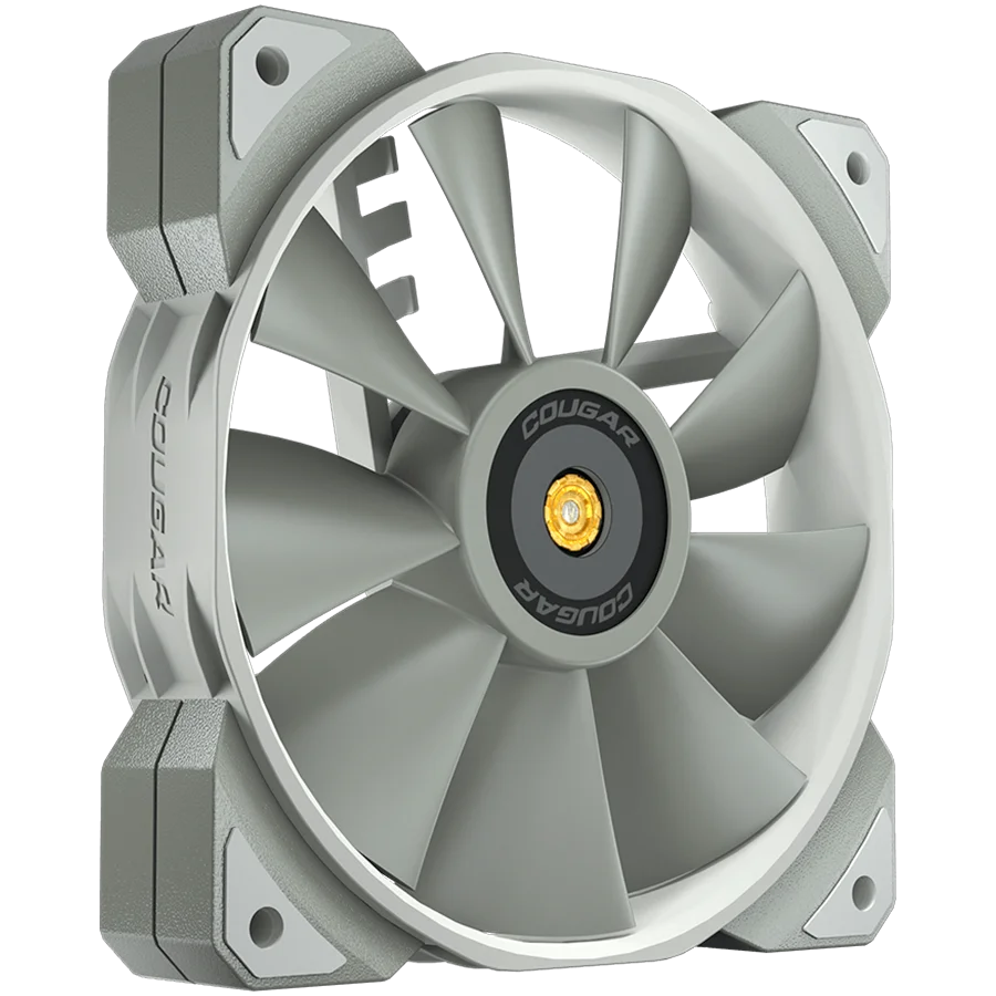 COUGAR MHP 120 White, 120mm 4-pin PWM fan, 600-2000RPM, HDB Bearing, Anti-vibration Dampers, Extension Cable + Low-Noise Adapter, Case + Radiator screws, 82.48 CFM, 4.24mm H20, 34.5 dBA (Max)