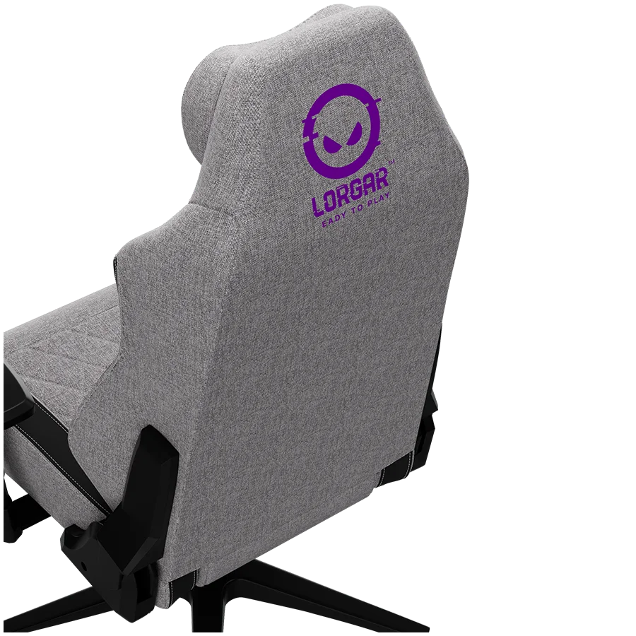LORGAR CHA41, Ergonomic Gaming Chair Advanced, premium anti-stain fabric, Grey