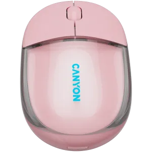 CANYON mouse OnClick 24 BT/ Wireless Transparent/Pink