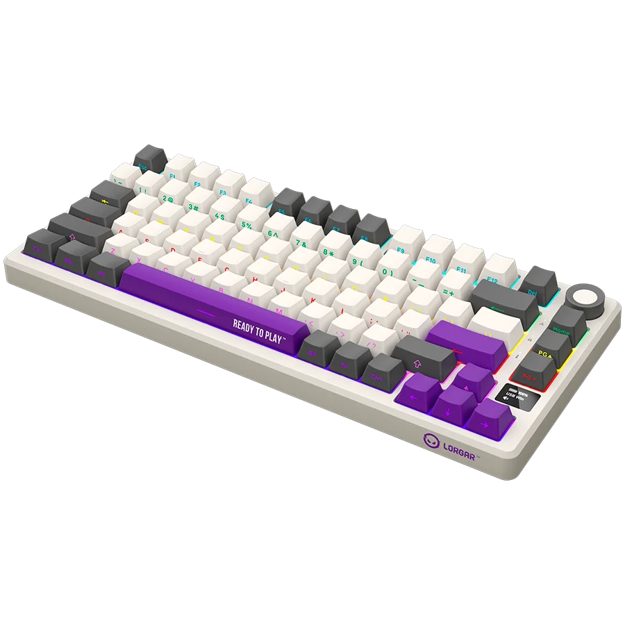 LORGAR KBP7075W, Wireless 75% Mechanical Gaming Keyboard Pro, Beige, EN layout LORGAR KBP7075W, Wireless 75% Mechanical Gaming Keyboard Pro, Beige, EN layout