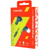CANYON Stereo Earphones with inline microphone, Blue