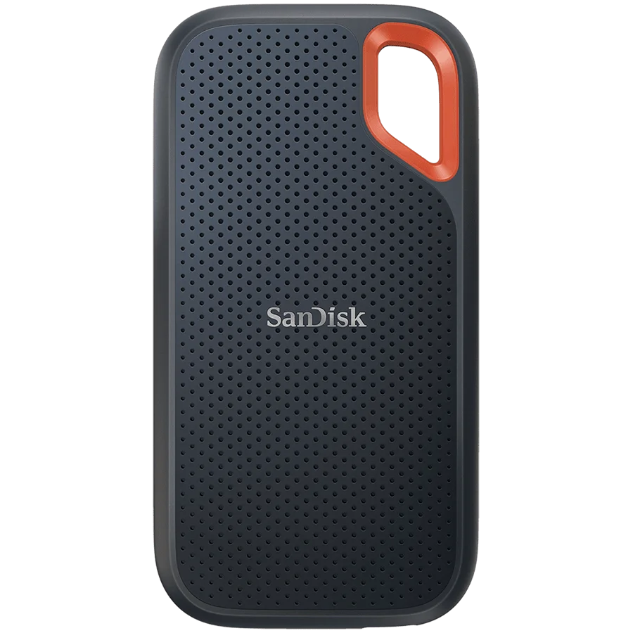 SANDISK Extreme 1TB Portable SSD - up to 1050MB/s Read and 1000MB/s Write Speeds, USB 3.2 Gen 2, 2-meter drop protection and IP55 resistance SANDISK Extreme 1TB Portable SSD - up to 1050MB/s Read and 1000MB/s Write Speeds, USB 3.2 Gen 2, 2-meter drop protection and IP55 resistance