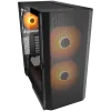 COUGAR AIRFACE FLO RGB PC Case, Mid Tower, Black