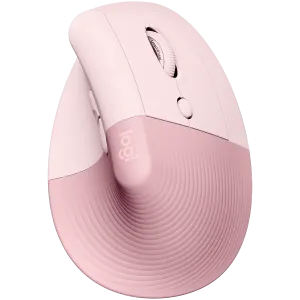 LOGITECH Lift Bluetooth Vertical Ergonomic Mouse - ROSE/DARK ROSE
