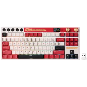ROYAL KLUDGE RK M87 Famicom Gaming Keyboard Cream switch