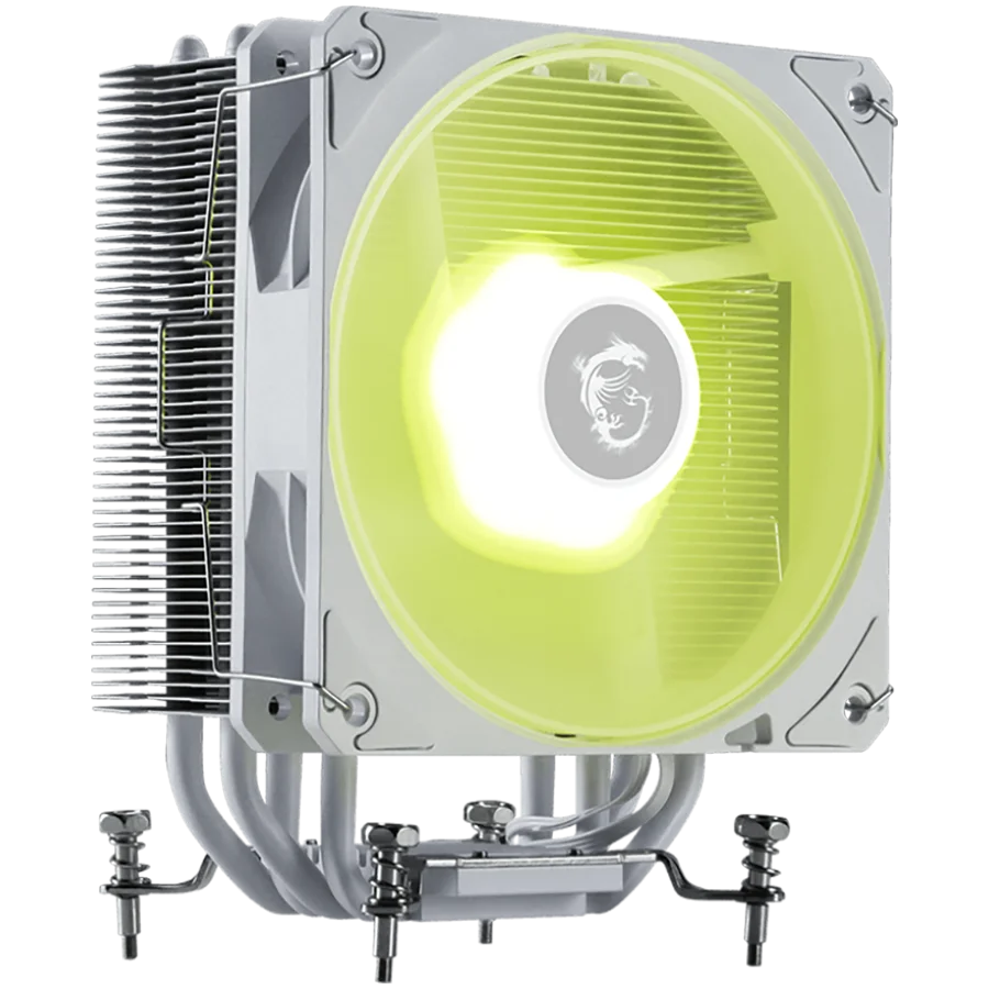 MSI MAG COREFROZR AA13 WHITE, 1x120mm ARGB Fan, TDP 240W, Direct Touch Heat-pipes, Intel LGA 1700/1851, AMD AM5/AM4, White, 3Y Warranty