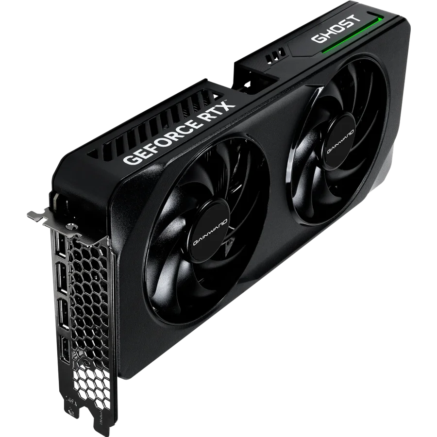 Gainward GeForce RTX 5060Ti Ghost 8GB GDDR7 128 bit, 1x HDMI 2.1b, 3x DP 2.1b, 2 Fan, 1x 8-pin pwr connector, 600W, 262.1 x 126.3 x 40.1 mm, NE7506T019P1-GB2062B