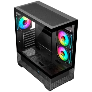 Chassis V-GAMING DARK REAPER VG-DR3F USB3.0 USB2.0 Type C without PSU Black