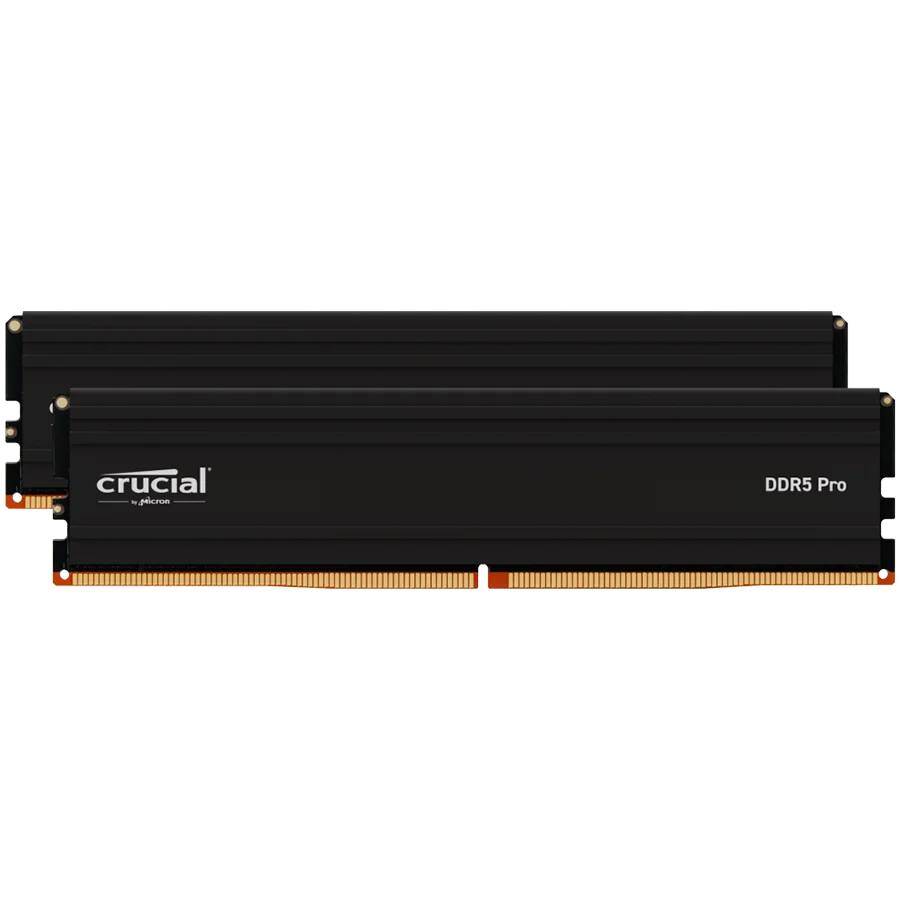 Crucial Pro 64GB Kit (2x32GB) DDR5-5600 UDIMM CL46 (16Gbit) Crucial Pro 64GB Kit (2x32GB) DDR5-5600 UDIMM CL46 (16Gbit)