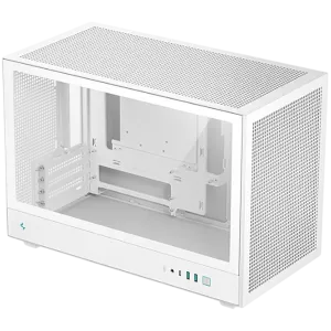DeepCool CH260 WH, Mini Tower, Mini-ITX/Micro-ATX, 2xUSB3.0, 1xType-C Gen 2, 1xAudio, Mesh Panel, White, 2Y, R-CH260-WHNGM0-G-1