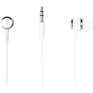 CANYON Stereo earphones with microphone, White