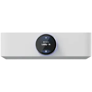 Ubiquiti UPL-Amp-W-EU Premium speaker amplifier designed for high-fidelity multi-zone audio streaming and immersive spatial sound experiences, 130 watts per channel at 8 ohms, 2x speaker terminal outputs with (2) custom-designed banana plugs include