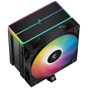 DeepCool AG500 BK ARGB V2, CPU Air Cooler, 1x120mm ARGB PWM Fan, ARGB Top Cover, 6 Heatpipes, LGA 1851/1700/1200/1151/1150/1155, AMD AM5/AM4, 125x95x160 mm(LxWxH), R-AG500-BKAMMN-GJD, 2Y