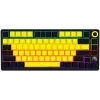 LORGAR KBP7075W, Wireless 75% Mechanical Gaming Keyboard Pro, Black/yellow, EN layout