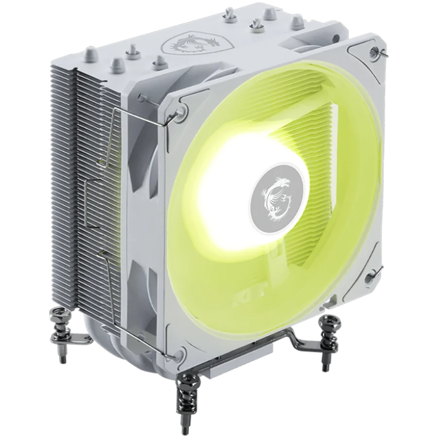 MSI MAG COREFROZR AA13 WHITE, 1x120mm ARGB Fan, TDP 240W, Direct Touch Heat-pipes, Intel LGA 1700/1851, AMD AM5/AM4, White, 3Y Warranty