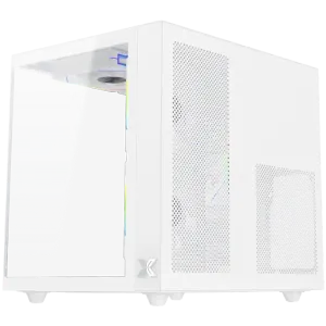 Aqua M Lite Arctic (WH, MATX, U3x1 & U2x1, 2PCS TG, 4PCS G22A Arctic Reverse & 1PC G22A Arctic,ARGB Remote Control Box)