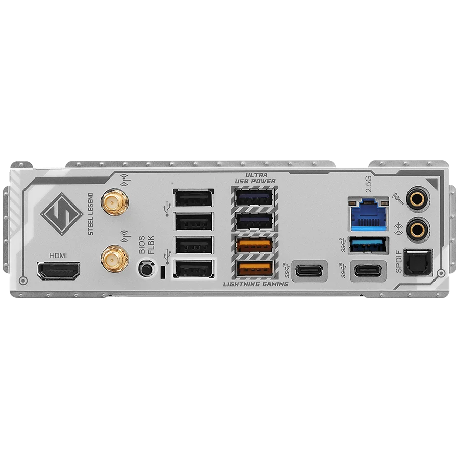 ASROCK MB Desktop B850 STEEL LEGEND WIFI, AM5, 4x DDR5, 1x PCIe 5.0 x16, 1x Blazing M.2(PCIe Gen5x4), 3x Hyper M.2, 4x SATA3, RAID 0, 1, 10, 7.1 CH HD Audio, 1x HDMI, 9x USB 3.2, 8x USB 2.0, 3x USB-C, 2.5G LAN, 2x Wi-Fi 7, 1x HDMI, 1x SPDIF, ATX