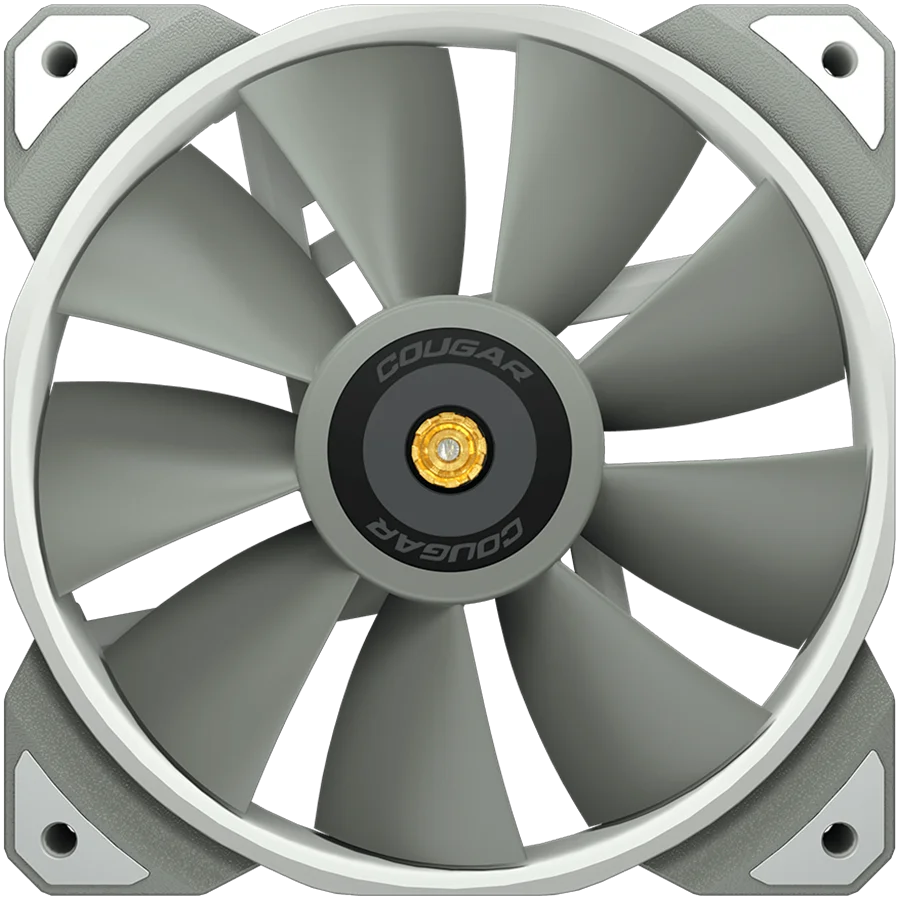 COUGAR MHP 120 White, 120mm 4-pin PWM fan, 600-2000RPM, HDB Bearing, Anti-vibration Dampers, Extension Cable + Low-Noise Adapter, Case + Radiator screws, 82.48 CFM, 4.24mm H20, 34.5 dBA (Max)
